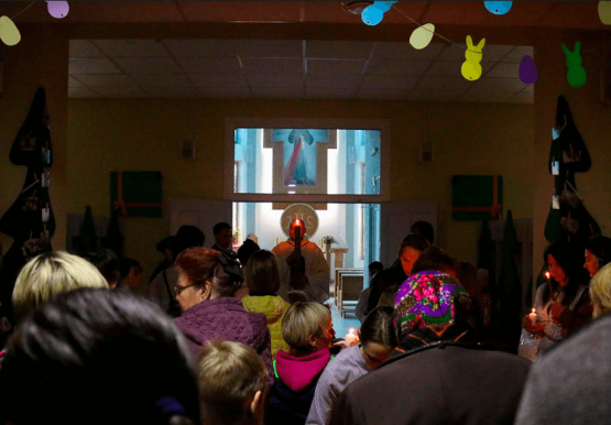 У Цэнтры прайшоў Пасхальны Трыдуум