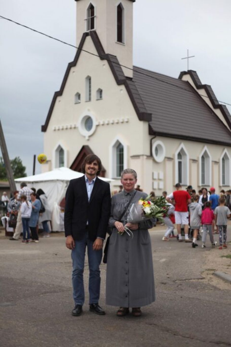 An Ursuline took part in chapel consecration in Liubcha.