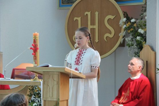 Падзяка Богу ў гадавіну першай Камуніі
